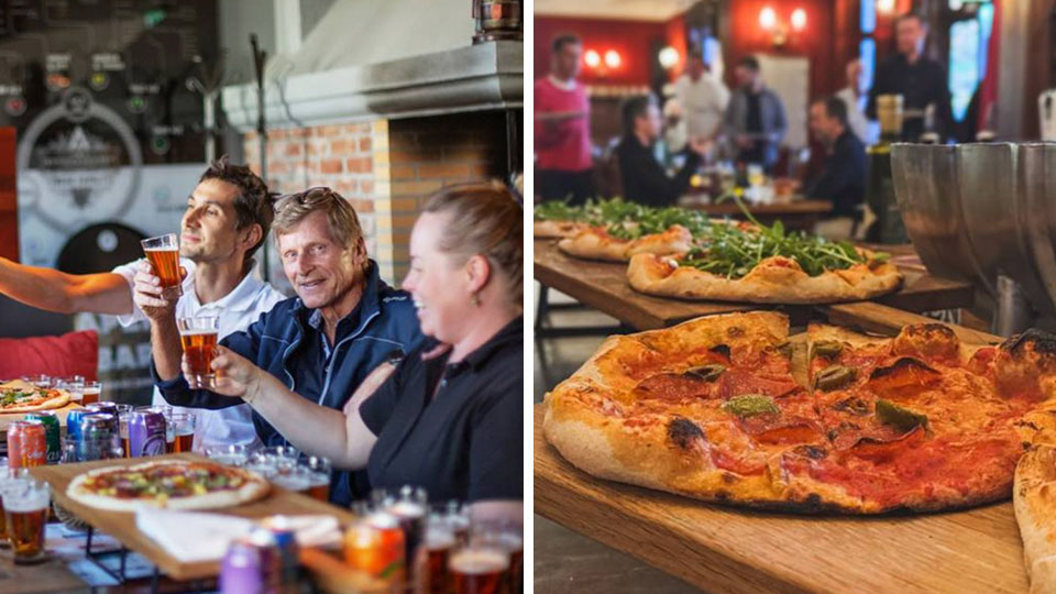 Ølsmaking og pizza hos Aass Bryggeri med 6 øl og steinovnspizza
