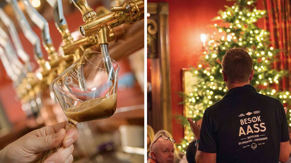 Juleølsmaking hos Aass Bryggeri med 6 juleøl og mat med smak av jul