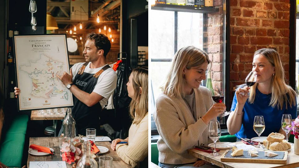 Vinsmaking med ost i Burgund-stil med 4 viner og 4 oster